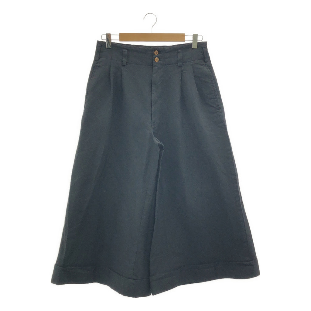 COMME des GARCONS / コムデギャルソン | 2015AW | 特殊加工 ポリエステル ワイド ロールアップ パンツ | S | レディース