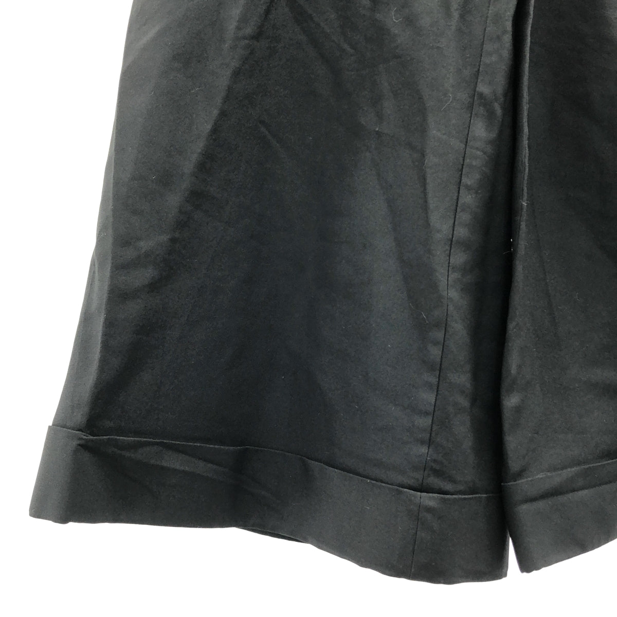 COMME des GARCONS / コムデギャルソン | 2015AW | 特殊加工 ポリエステル ワイド ロールアップ パンツ | S | レディース