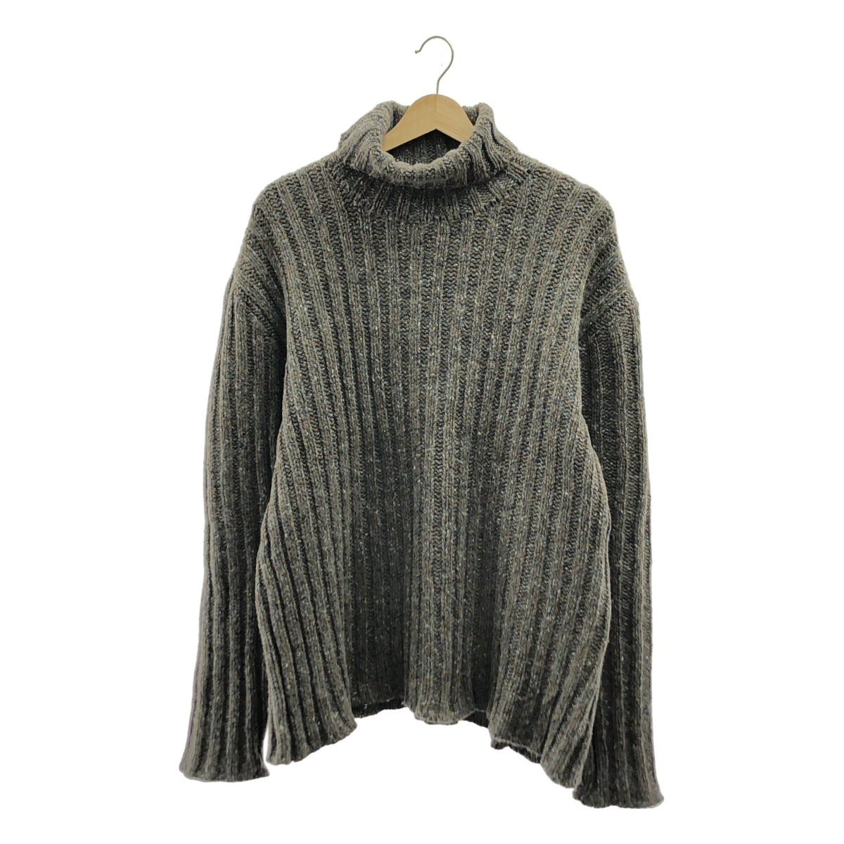 Agnes b. HOMME / 아니에스베옴 | 하이넥 울 니트 | 1 | 브라운계 | 남성