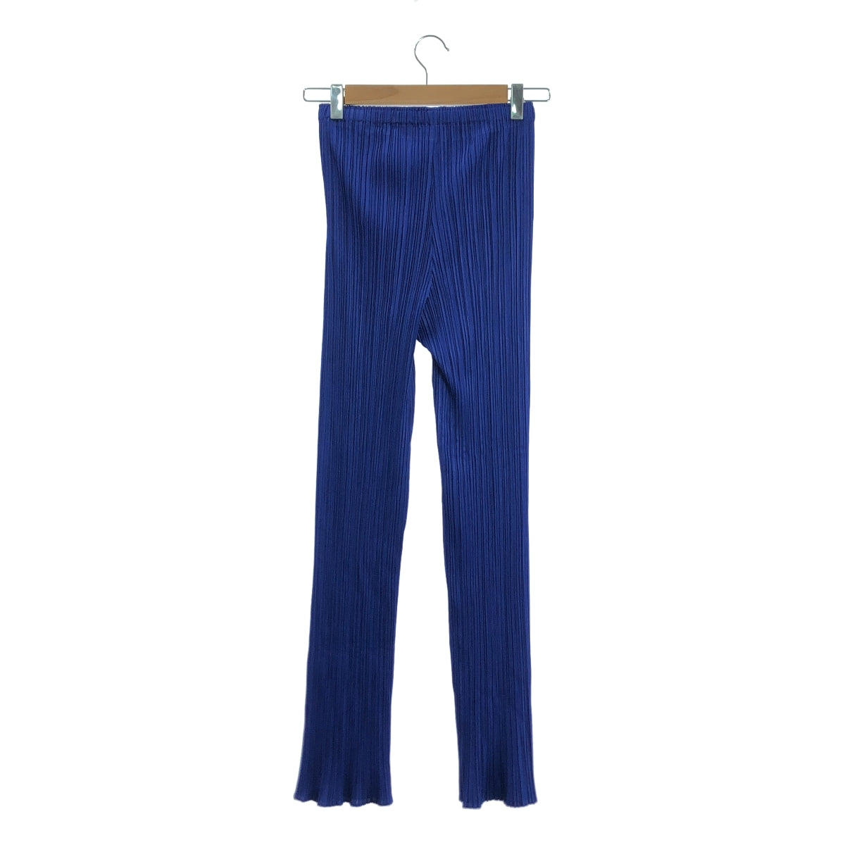 PLEATS PLEASE ISSEY MIYAKE | 褶飾修身喇叭褲 | 3碼 | 藍色 | 女款