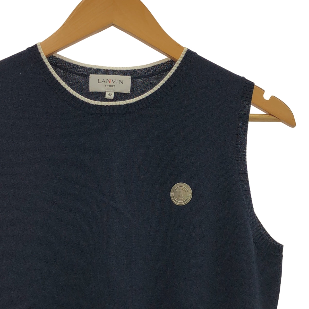 LANVIN | 運動 | 不對稱荷葉邊針織背心 | 尺寸 42 | 女款