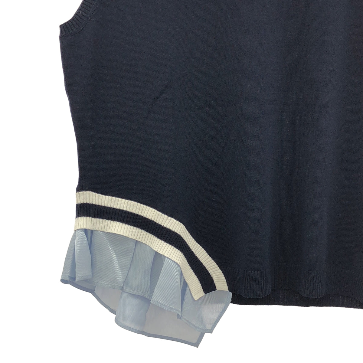 LANVIN | 運動 | 不對稱荷葉邊針織背心 | 尺寸 42 | 女款
