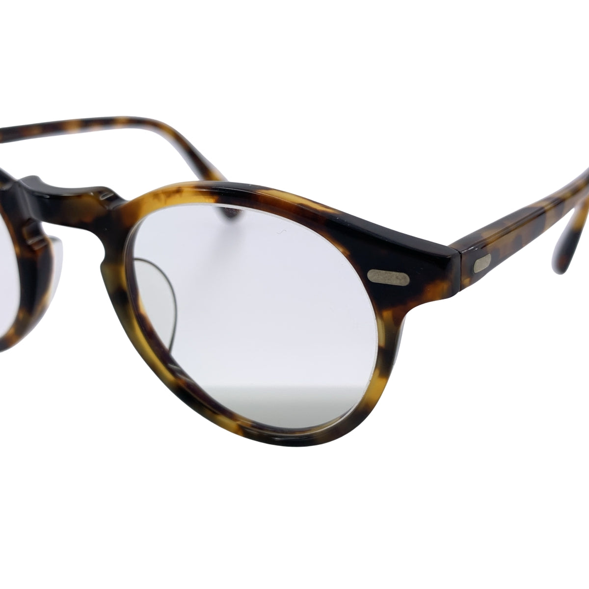 OLIVER PEOPLES / オリバーピープルズ | Gregory Peck-J べっ甲 ボストン メガネ | 45□23-145 | ブラウン