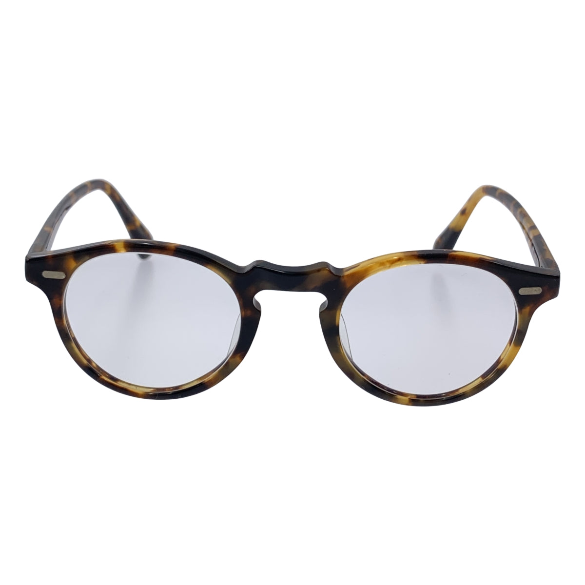 OLIVER PEOPLES / オリバーピープルズ | Gregory Peck-J べっ甲 ボストン メガネ | 45□23-145 | ブラウン