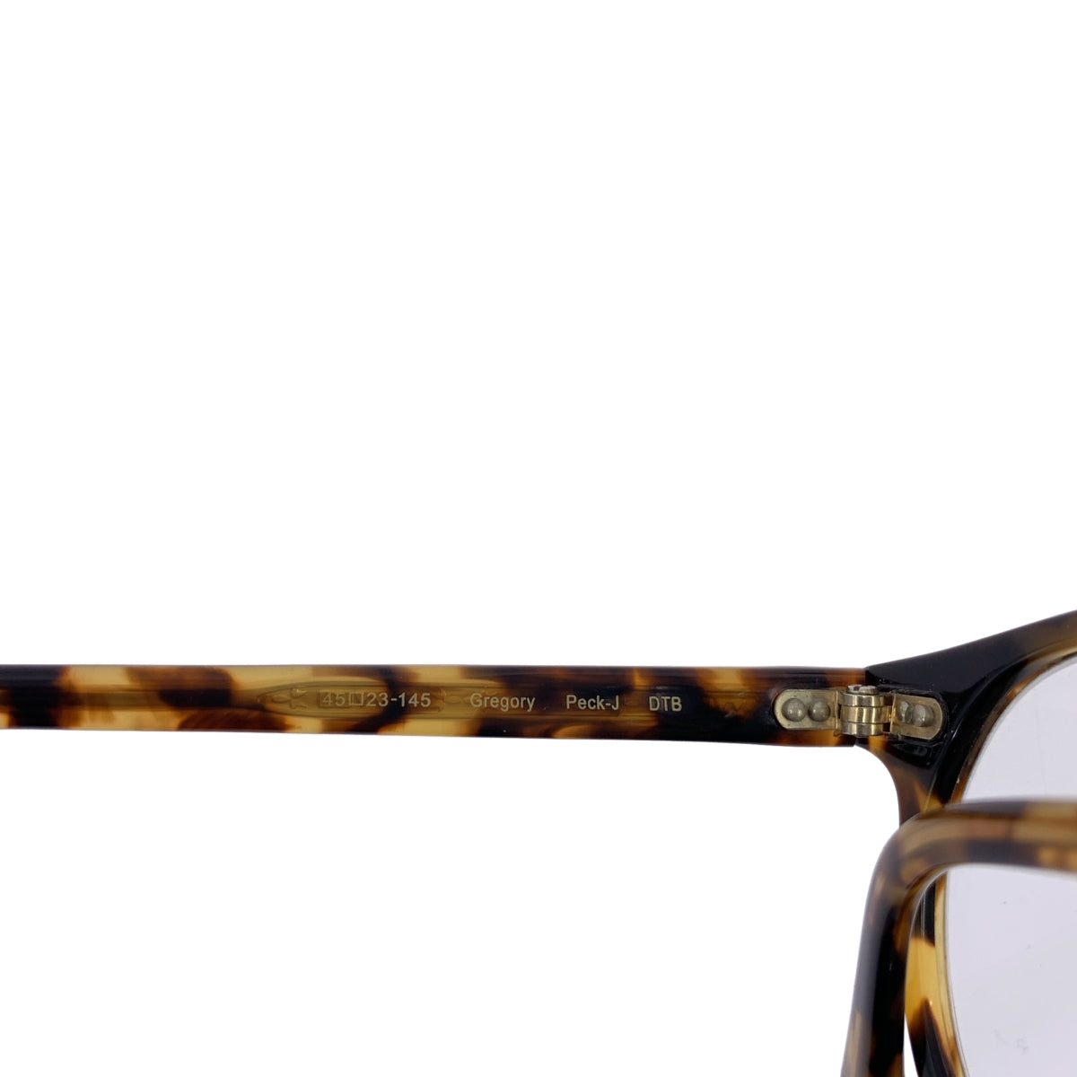 OLIVER PEOPLES / オリバーピープルズ | Gregory Peck-J べっ甲 ボストン メガネ | 45□23-145 | ブラウン