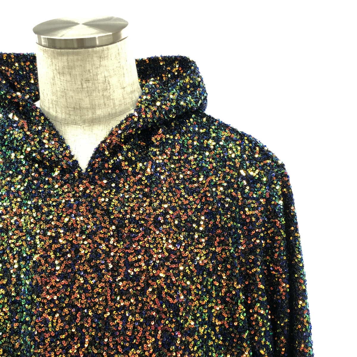 [品相良好] MASU / MASU | 2023SS | DISCO HOODIE / 亮片針織連帽衫 | 46 |迪斯可 |男士