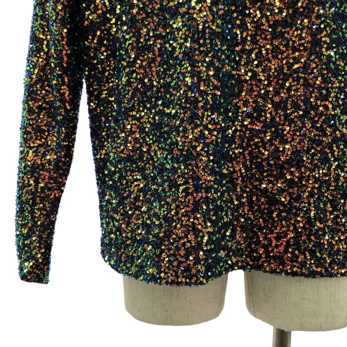 [品相良好] MASU / MASU | 2023SS | DISCO HOODIE / 亮片針織連帽衫 | 46 |迪斯可 |男士