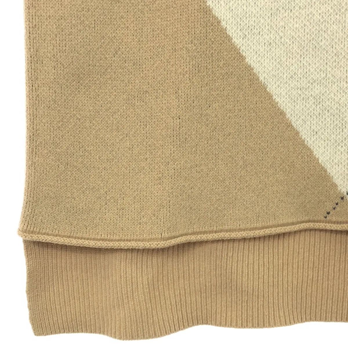 [狀況良好] 註冊 |羊毛針織背心 |米色 |女性的