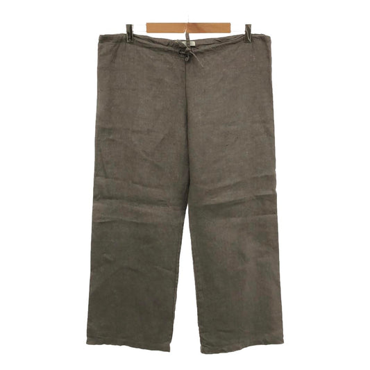 fog linen work / fog linen work | Linen drawstring easy pants |