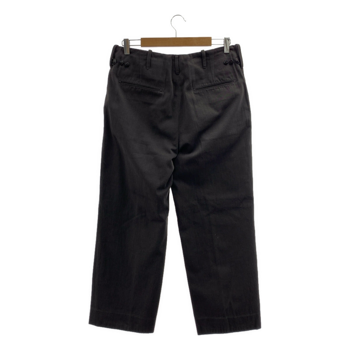 MAATEE&SONS / マーティー&サンズ | SMOOTH CHINO TROUSER / ワイド チノトラウザーズ パンツ | 1 | チャコールグレー系 | メンズ