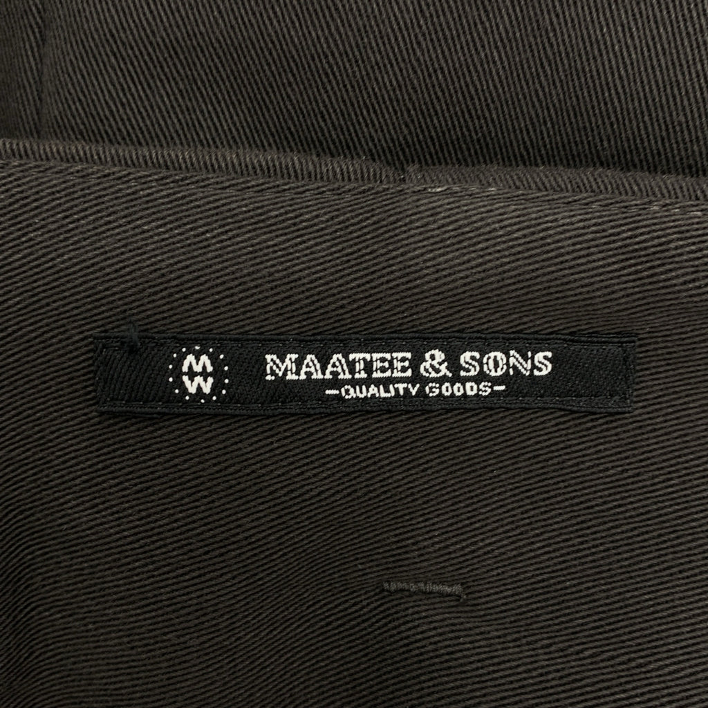 MAATEE &amp; SONS / 마티 &amp; 샌즈 | SMOOTH CHINO TROUSER / 와이드 치노 트라우저 팬츠 | 1 |