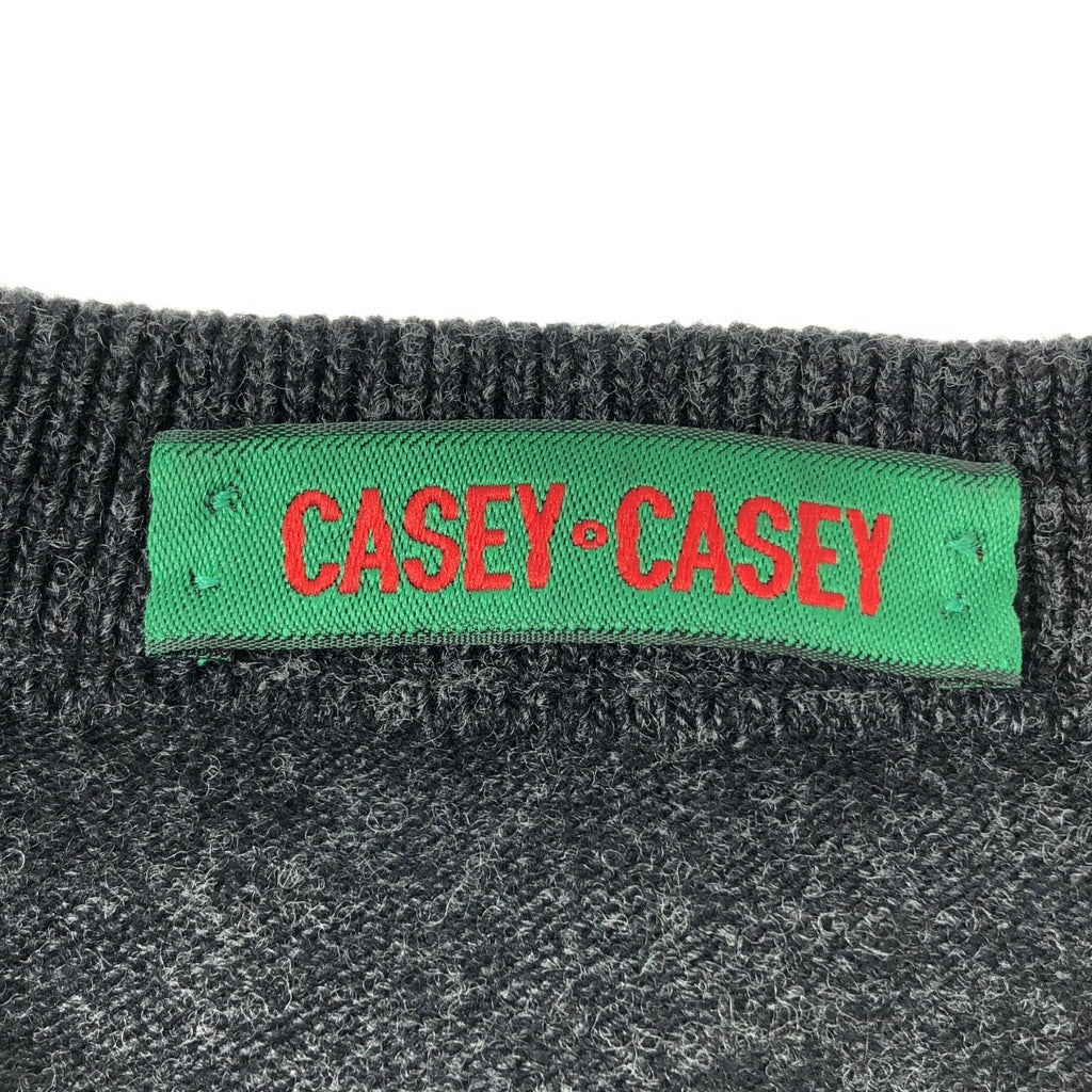 CASEY CASEY / ケーシーケーシー | 2020AW | TRICOT 5 CANBERRA ウール Vネック ニット | S | ダークグレー | メンズ
