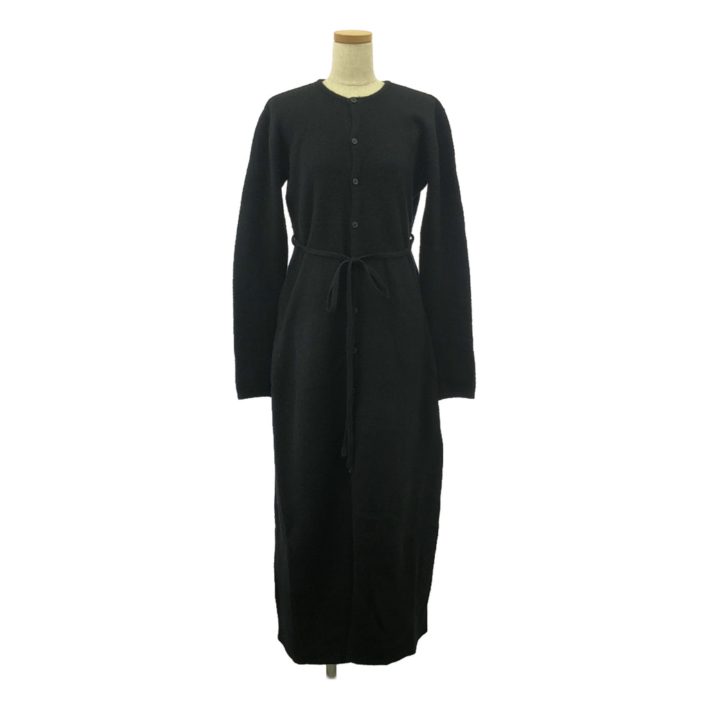 AURALEE / 오라리 | 2023AW | RASCHEL MOLE KNIT ONE-PIECE / 벨티드 니트 원피스 | 1 | 블랙 | 여성