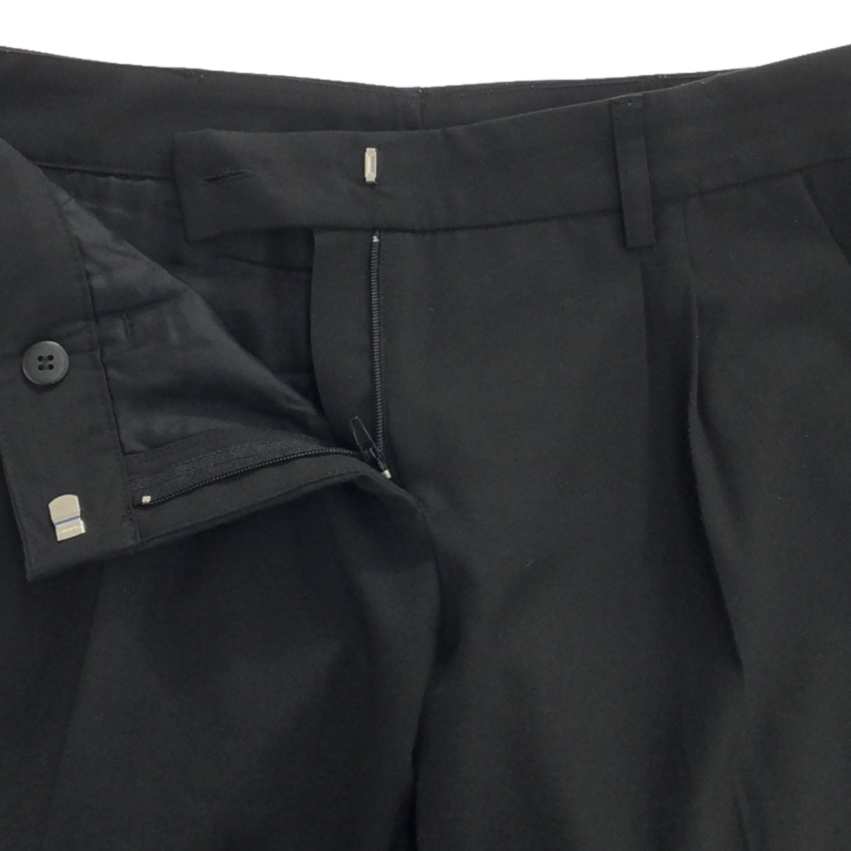 BALENCIAGA | PANTS Polyester Rayon Stretch 2-Tuck Slacks | Size 38 | Women's