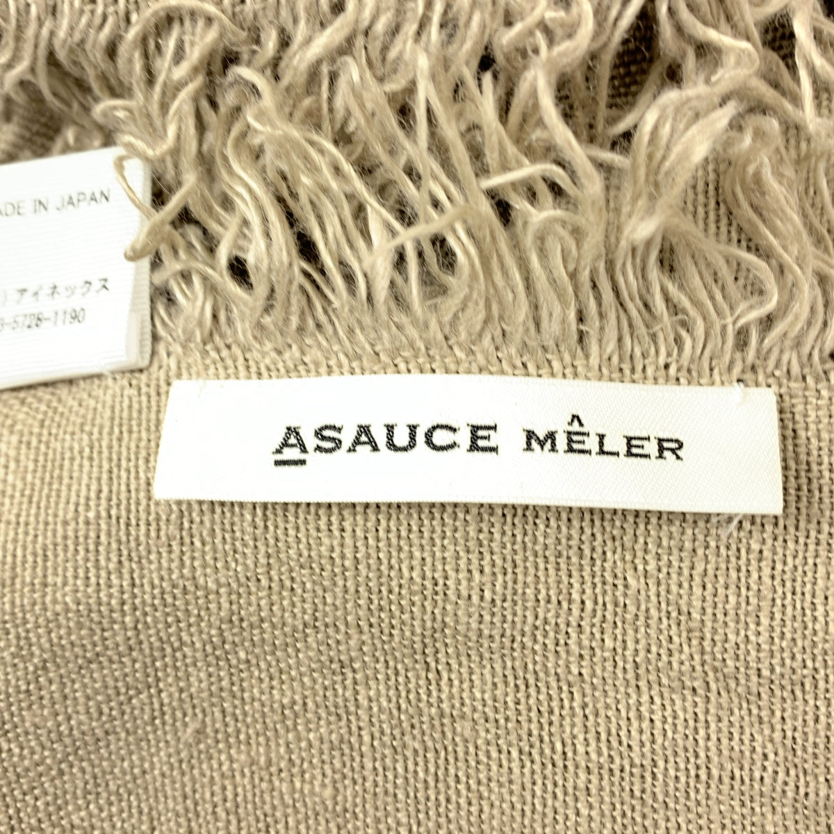 ASAUCE MELER / アソース メレ | リネン フリンジ ストール |