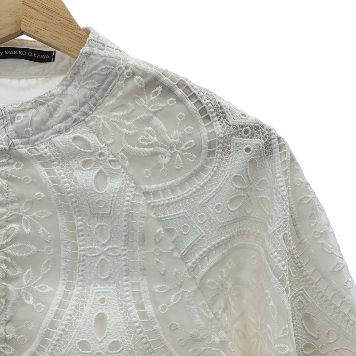 及川真理子 | TSURU Trenia 蕾絲刺繡夾克| SHOPBOP尺寸 F |白色|女性的