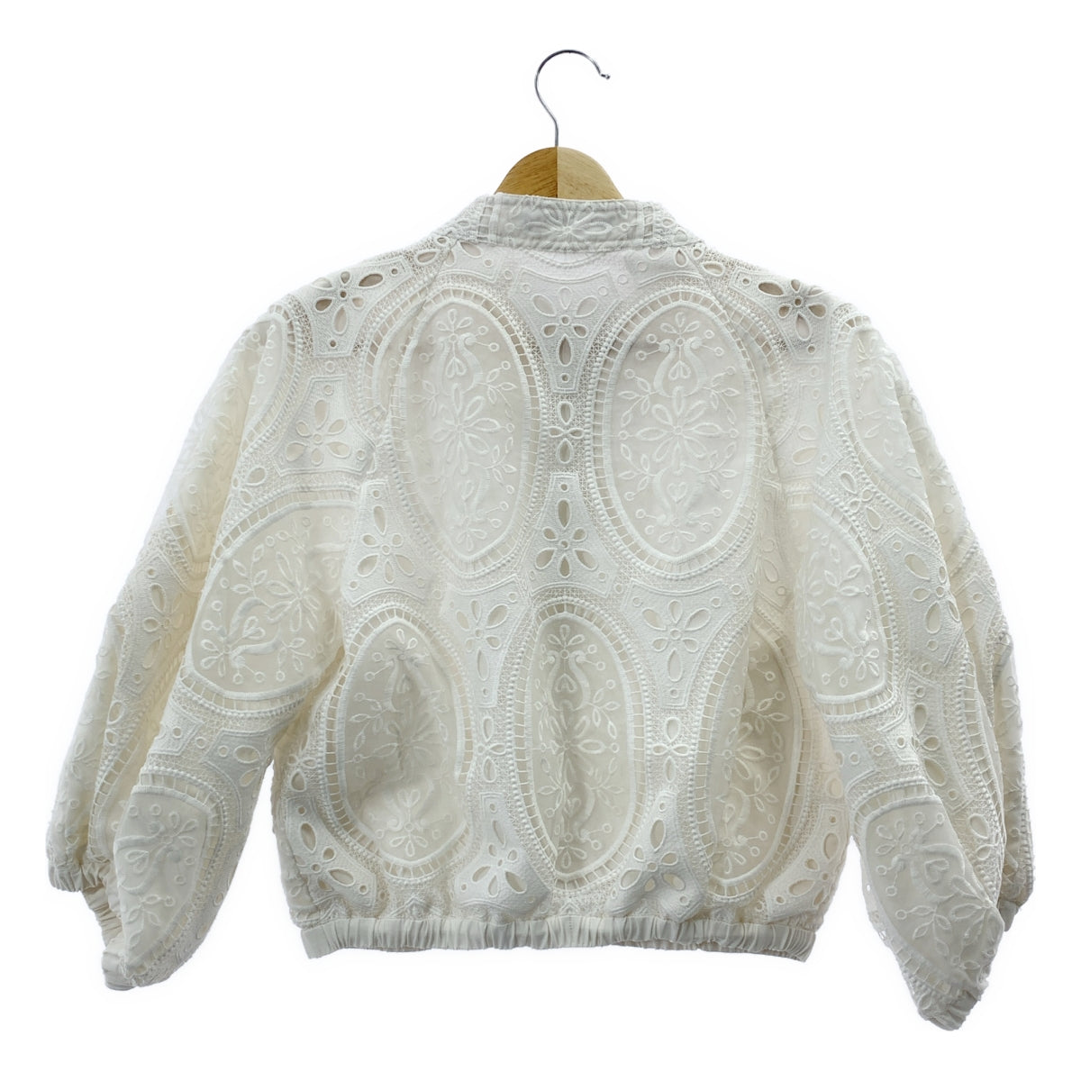 及川真理子 | TSURU Trenia 蕾絲刺繡夾克| SHOPBOP尺寸 F |白色|女性的