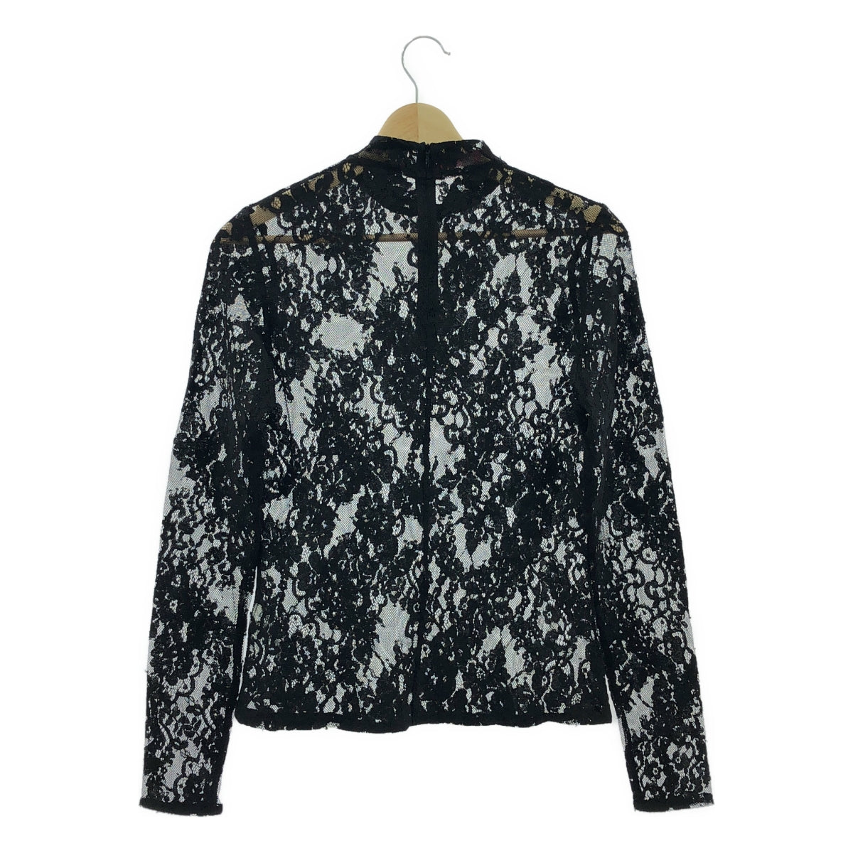 VIVIANO / ヴィヴィアーノ | 2024AW | フラワー レース ハイネック トップス | M | ブラック | レディース