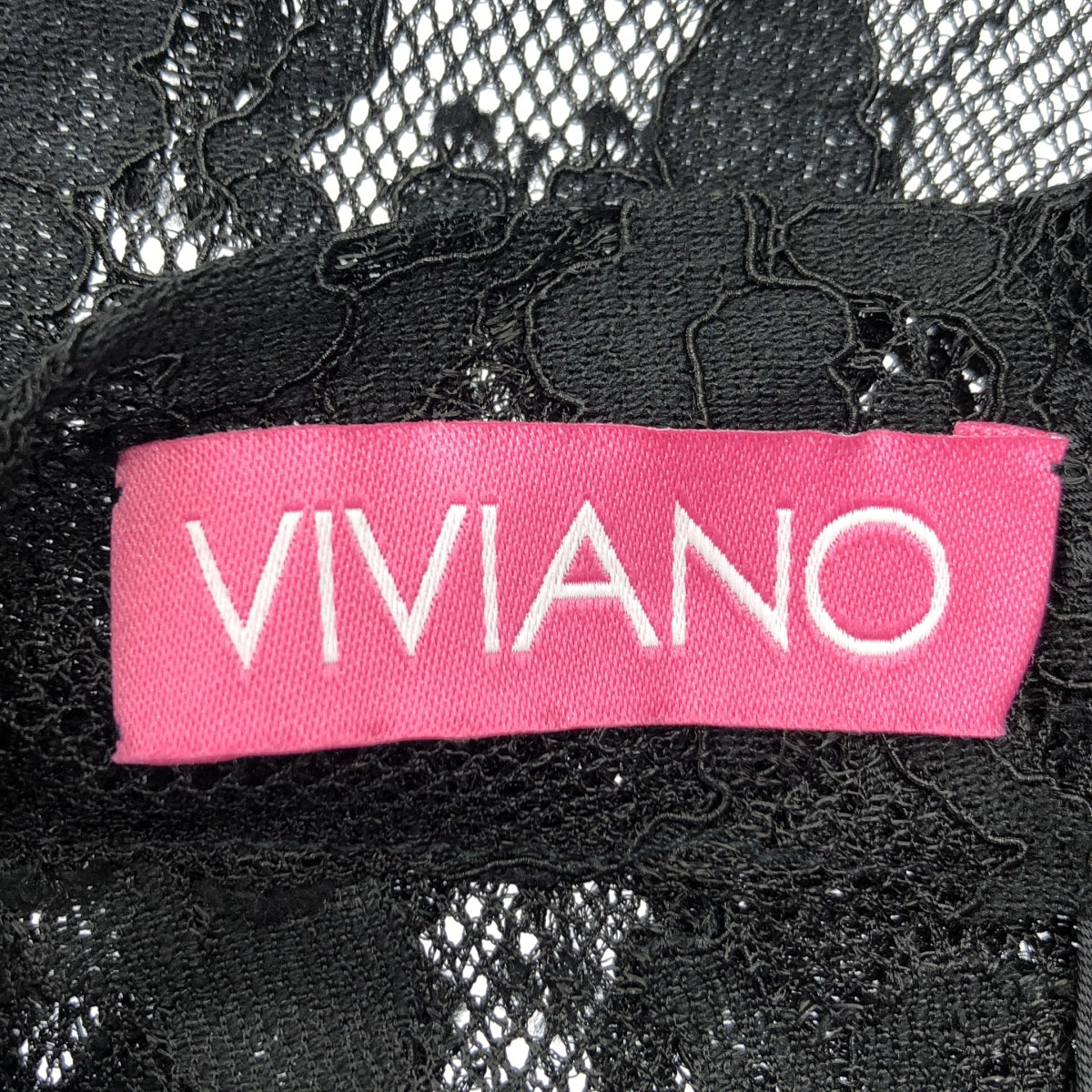 VIVIANO / ヴィヴィアーノ | 2024AW | フラワー レース ハイネック トップス | M | ブラック | レディース