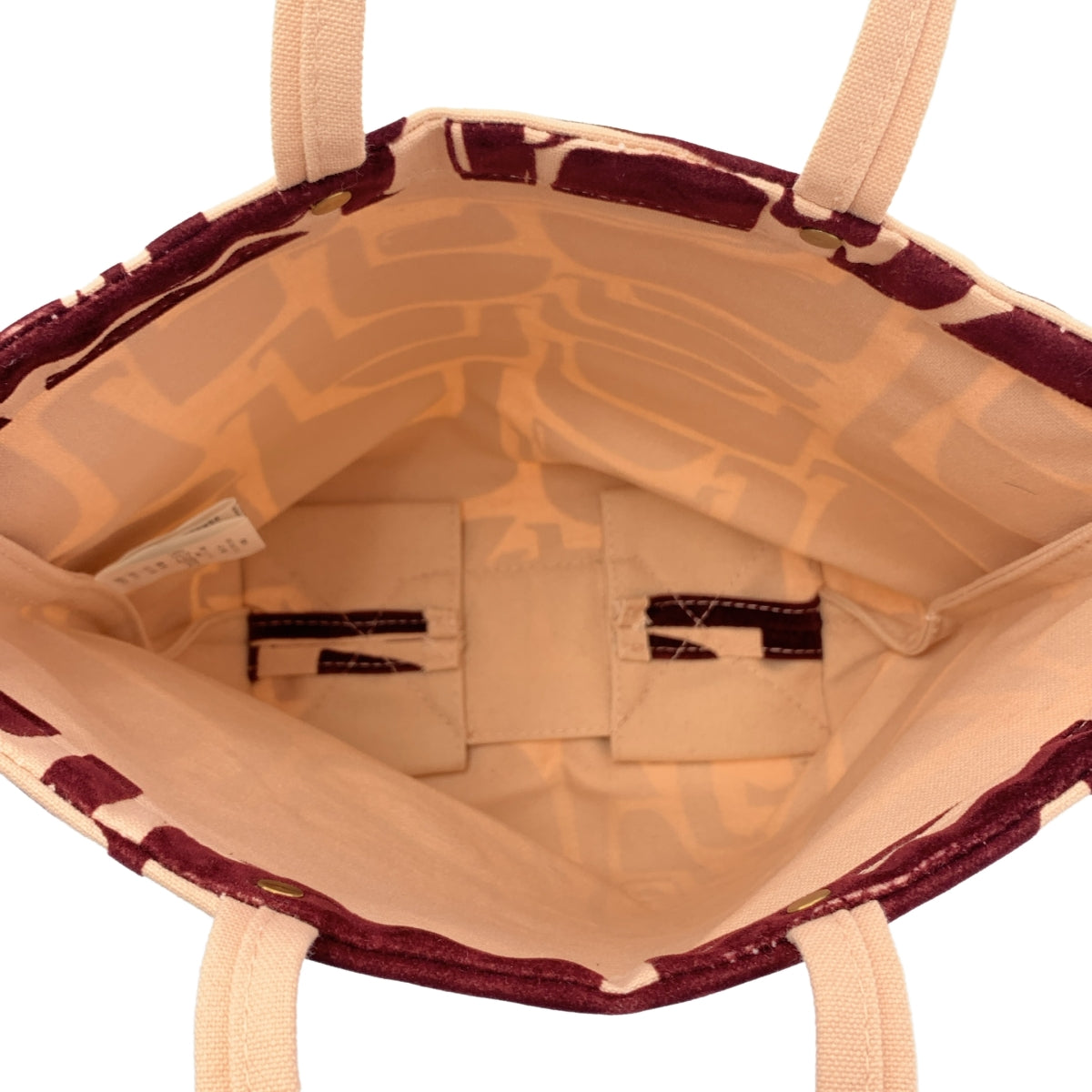 【美品】  mina perhonen / ミナペルホネン | bird land トートバッグ | バーガンディ | レディース