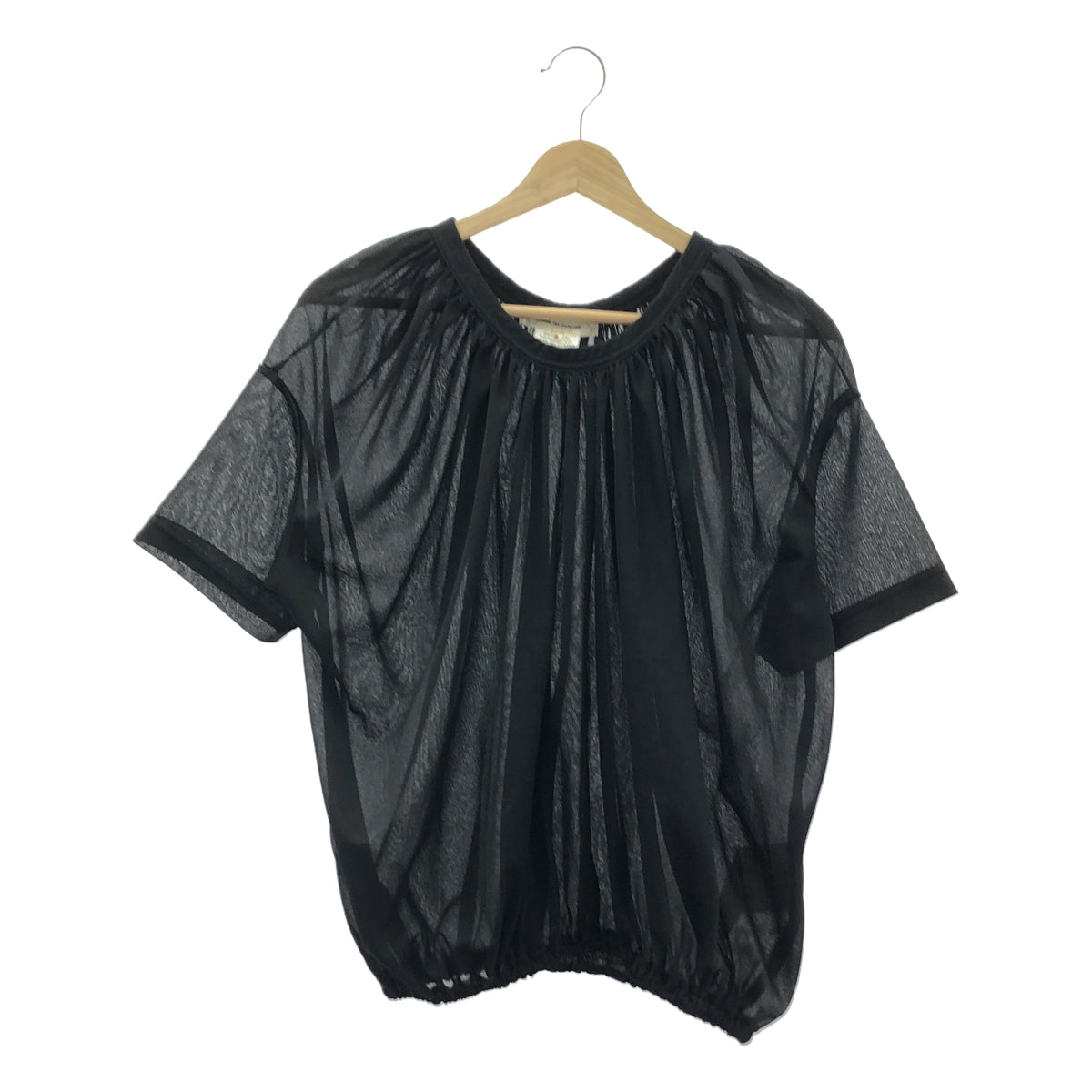 COMME des GARCONS / 콤데 갤슨 | 2023SS | 폴리에스터 개더 풀오버 셔츠 탑스 | S |
