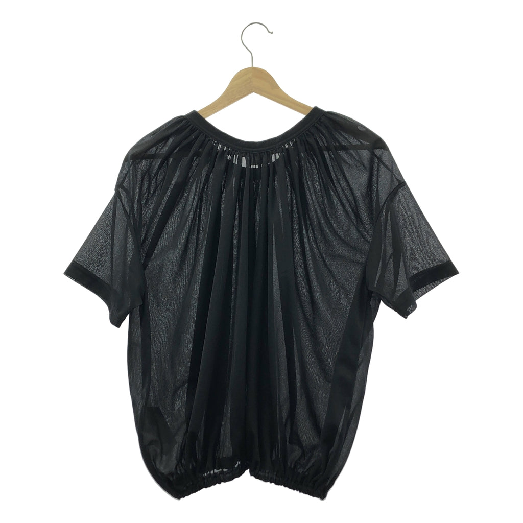 COMME des GARCONS / 콤데 갤슨 | 2023SS | 폴리에스터 개더 풀오버 셔츠 탑스 | S |