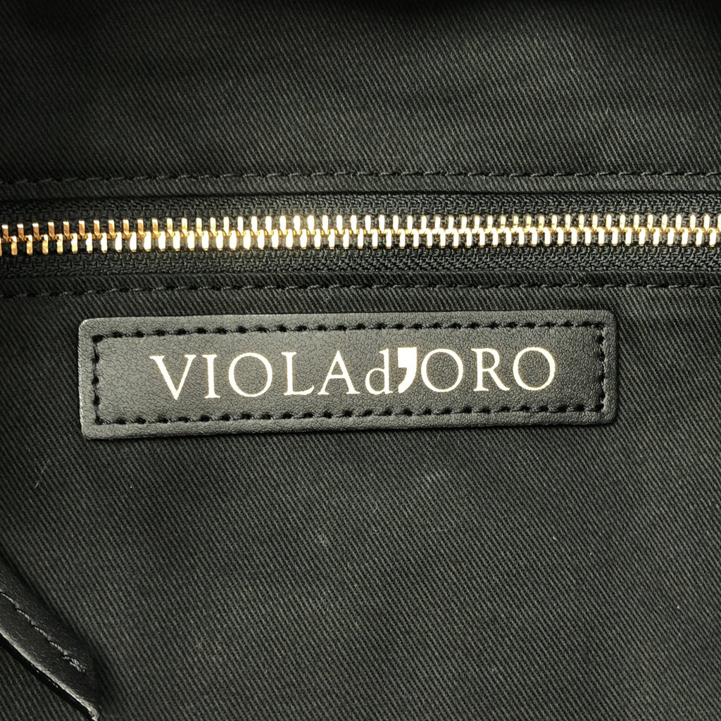 【미품】 VIOLAd'ORO / 비올라 도로 ​​| ELMO 에코 파 토트 백 | 그린 | 여성