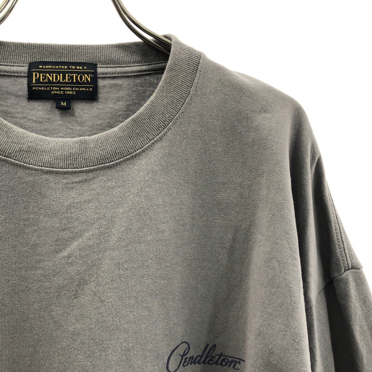 PENDLETON / 펜들턴 | Unisex Back Print Long Tee 컷소우 /3175-1006 | M | 남성