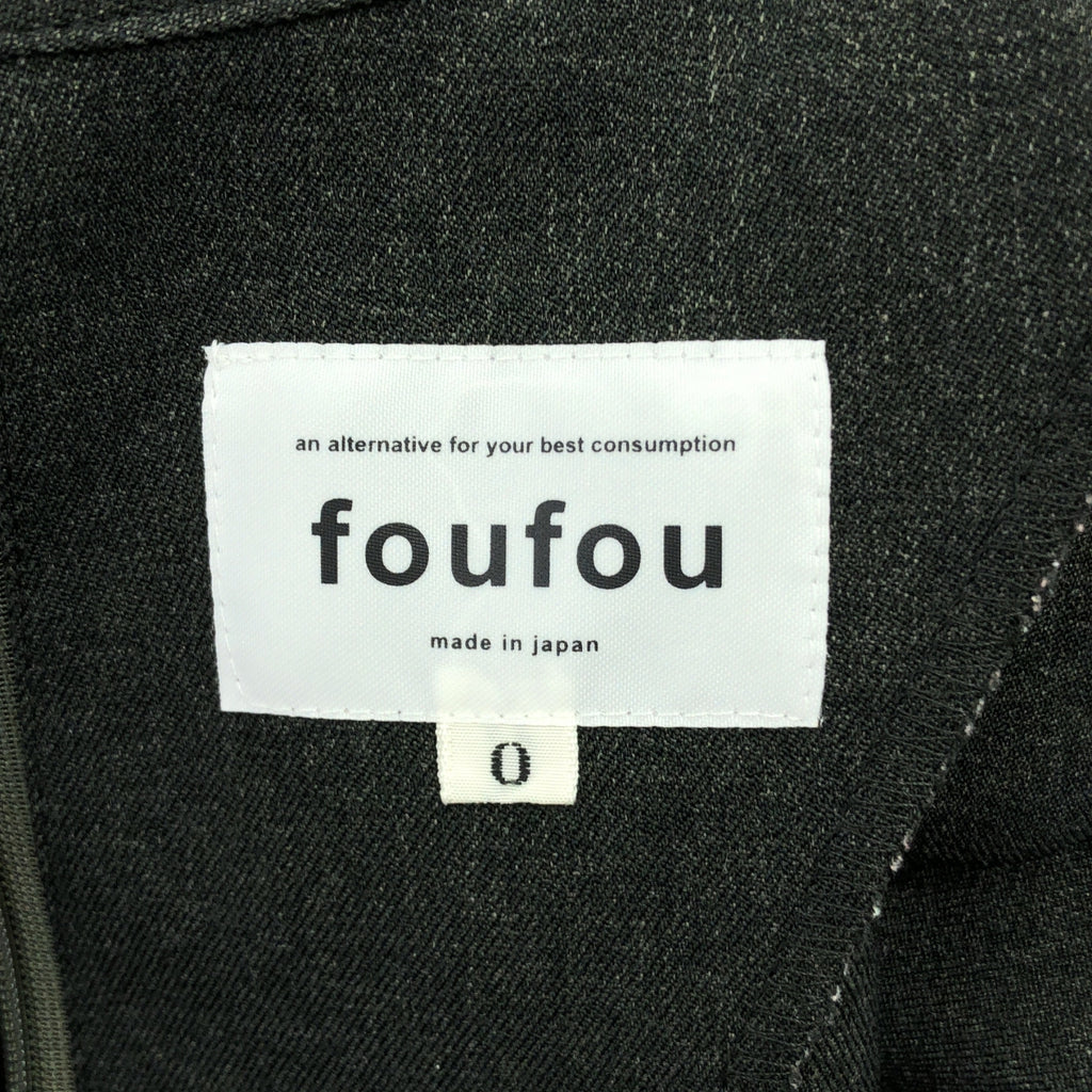 foufou / 푸후 | primitive shirts collar one piece 프리미티브 셔츠 컬러 원피스 | 0 | 차콜 그레이 | 여성