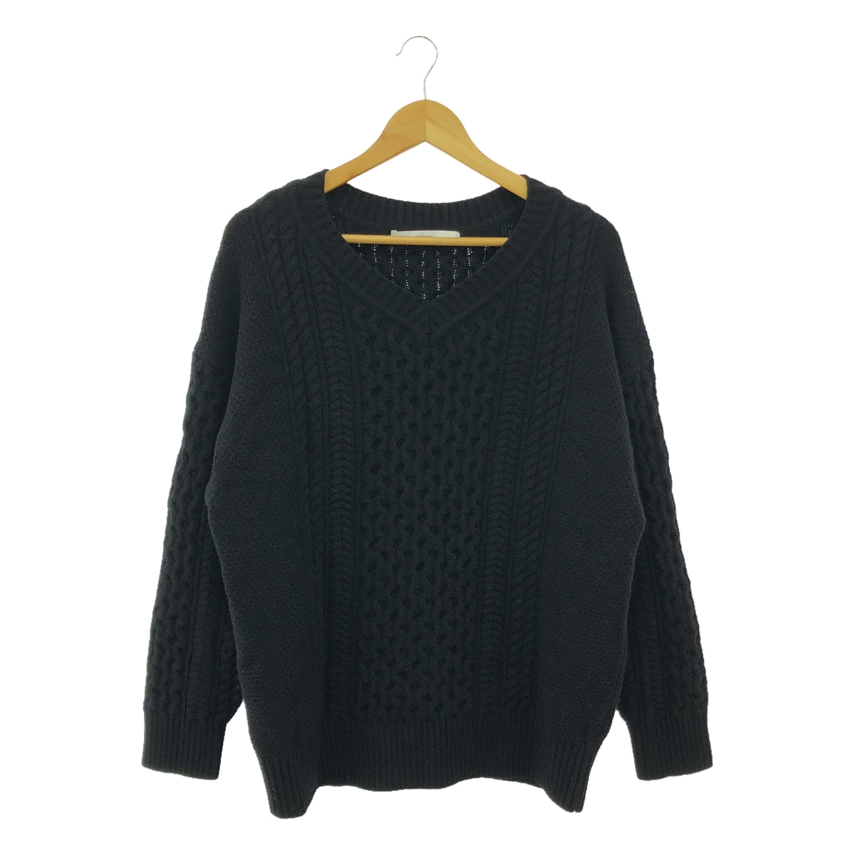 Framework | Super Zealon Cable V-neck Sweater | F | Women's