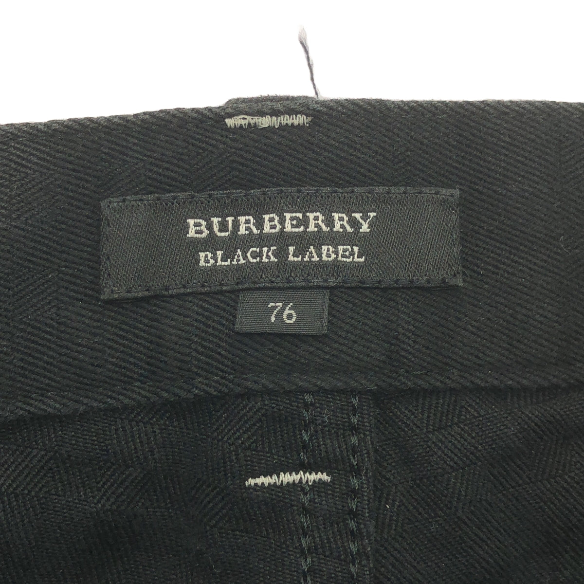 BURBERRY BLACK LABEL / バーバリーブラックレーベル | コットン シャドーチェック ストレート デニムパンツ | 76 | メンズ