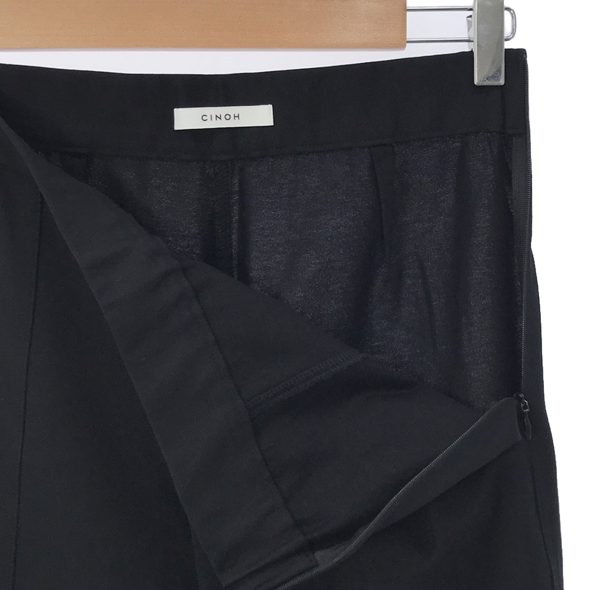 CINOH / Chino | 2021SS | AP STUDIO special order center vent stretch pants | 38 | Black | Women's