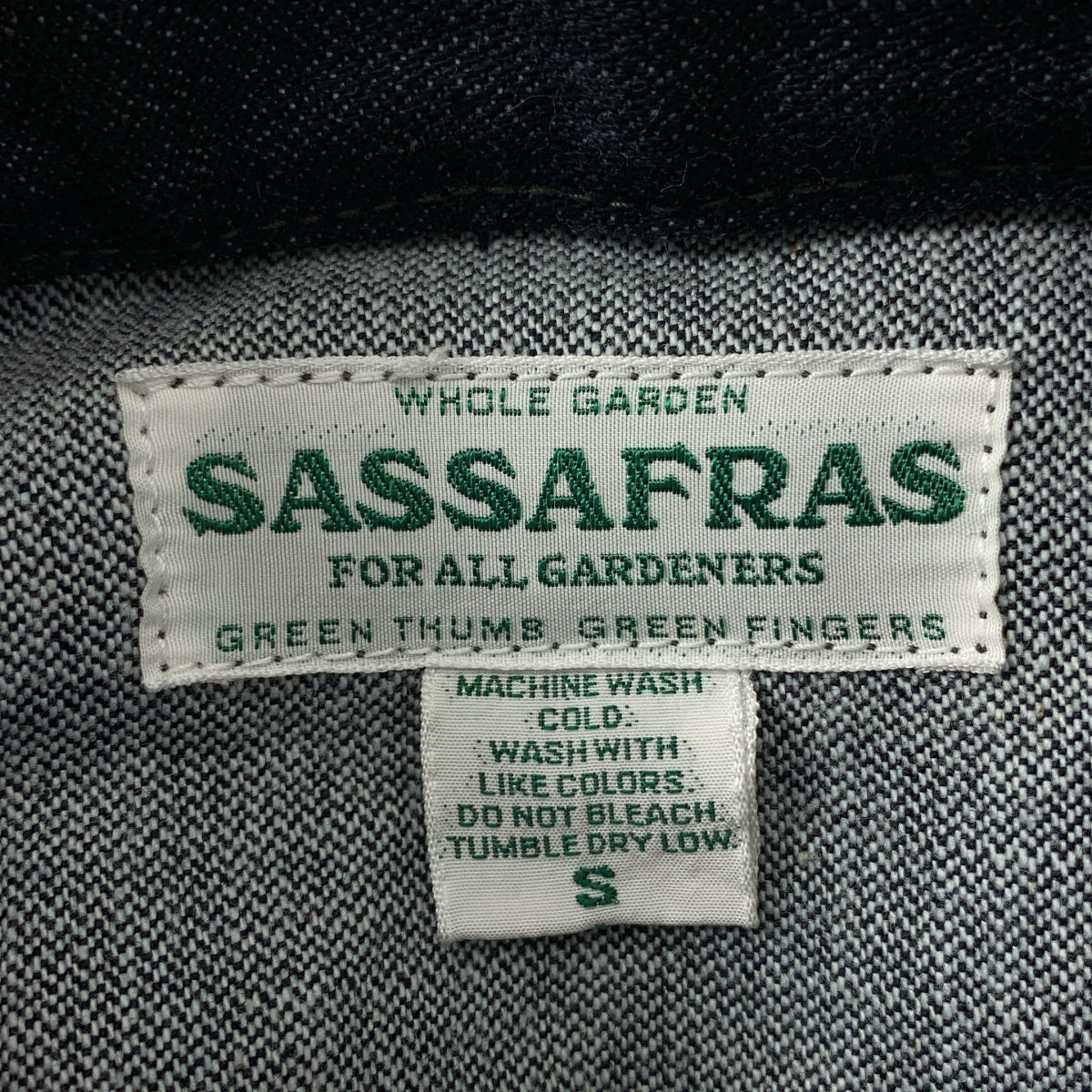 SASSAFRAS | 園丁外套 | 牛仔園丁外套 | S碼 | 男士