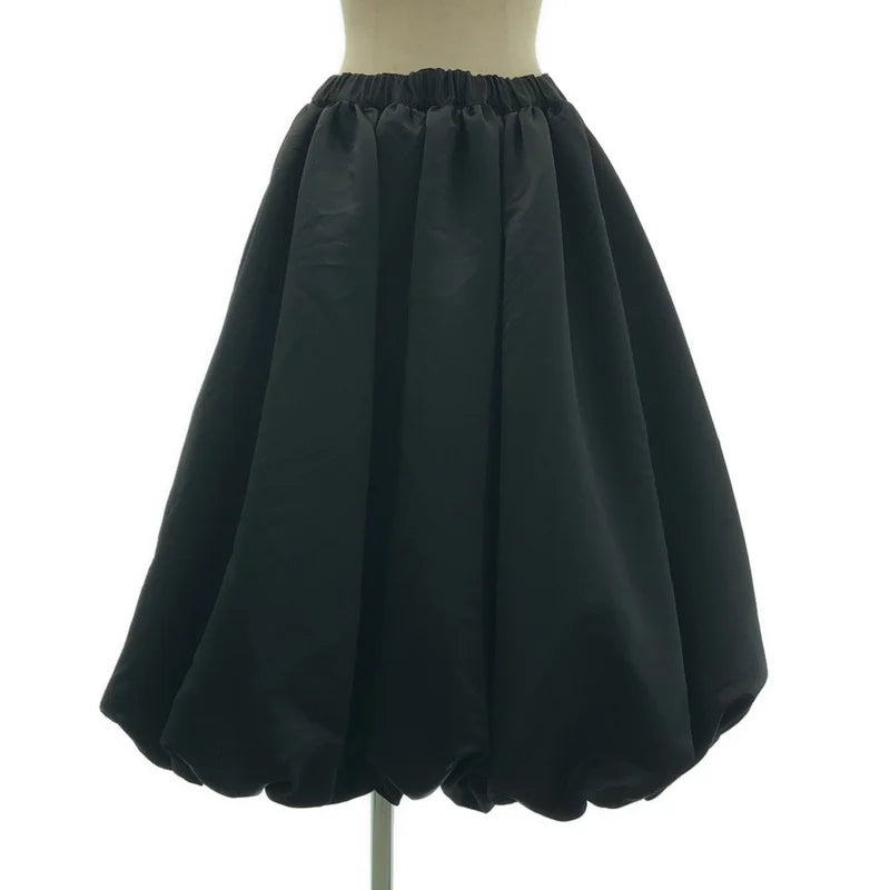 BLACK COMME des GARCONS / ブラックコムデギャルソン | 2023AW | ポリエステル 変形 立体 ドローストリング ボリューム バルーン スカート | XS | レディース