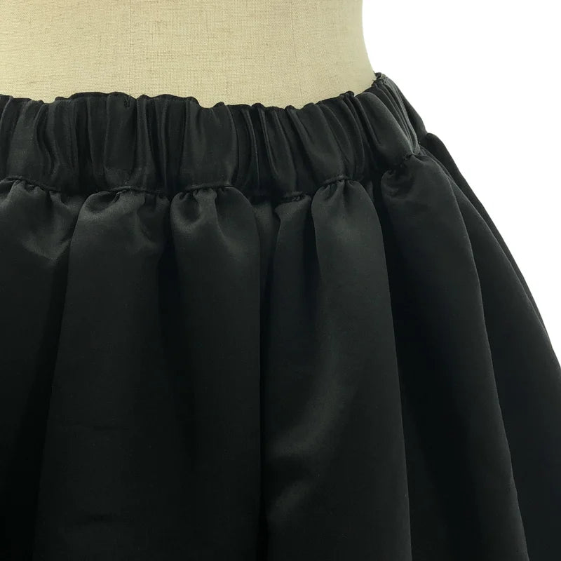 BLACK COMME des GARCONS / ブラックコムデギャルソン | 2023AW | ポリエステル 変形 立体 ドローストリング ボリューム バルーン スカート | XS | レディース