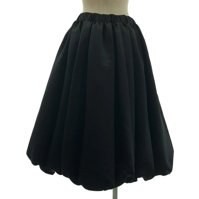 BLACK COMME des GARCONS / ブラックコムデギャルソン | 2023AW | ポリエステル 変形 立体 ドローストリング ボリューム バルーン スカート | XS | レディース