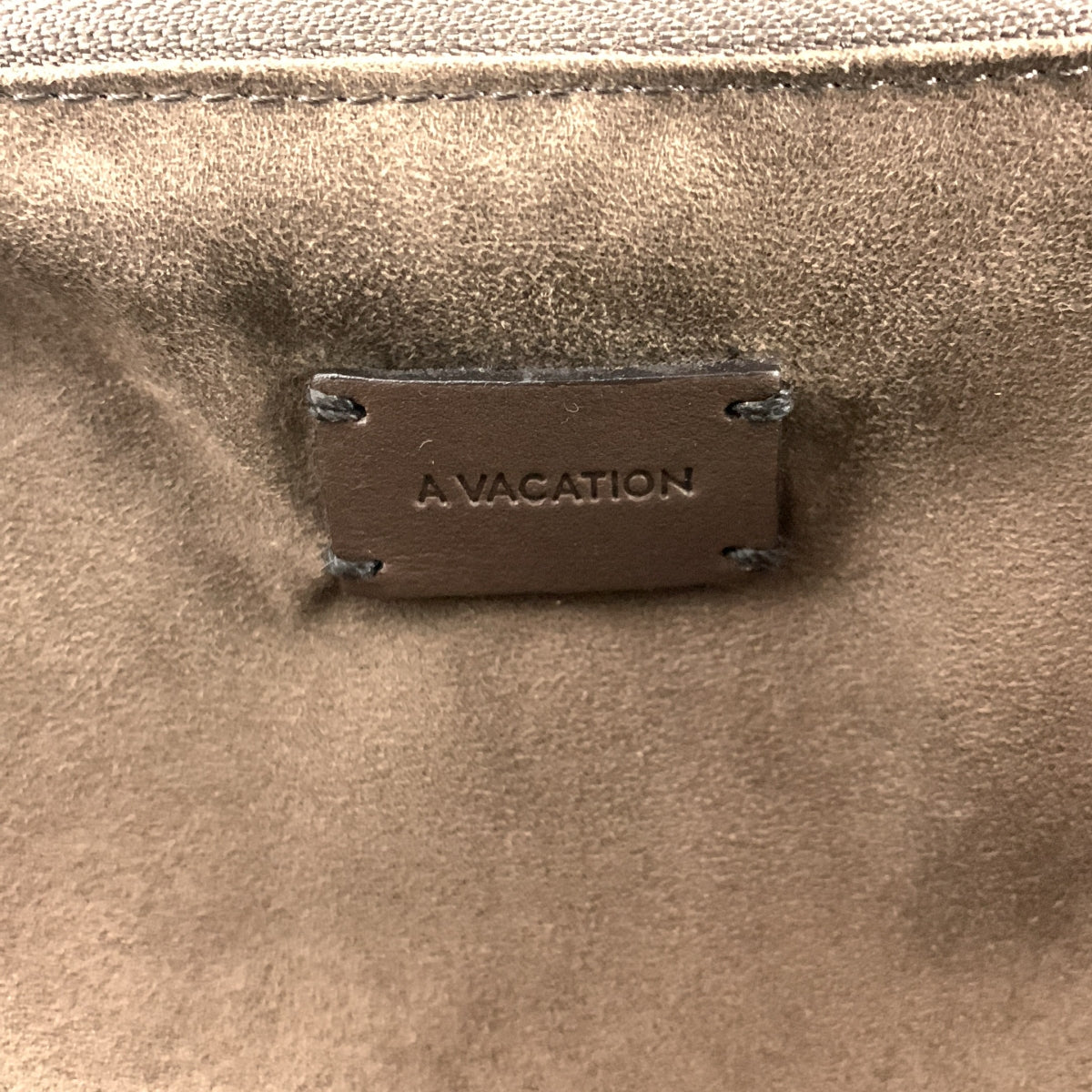 【美品】  A VACATION / アヴァケーション | 2020AW | PILLOW / クラッチバッグ | オレンジ/グレー | レディース
