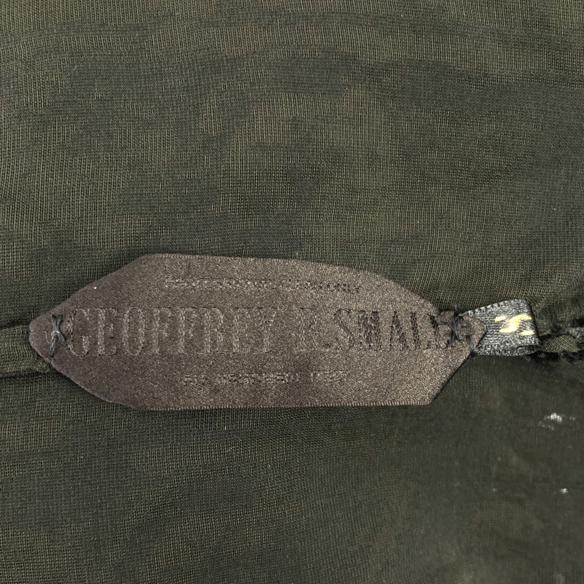 【美品】  GEOFFREY B.SMALL / ジェフリーBスモール | Limited Edition / hand dyed como silk and viscose velvet burn out 絵画柄 ベルベット ロングシャツ | S | ブラック | メンズ