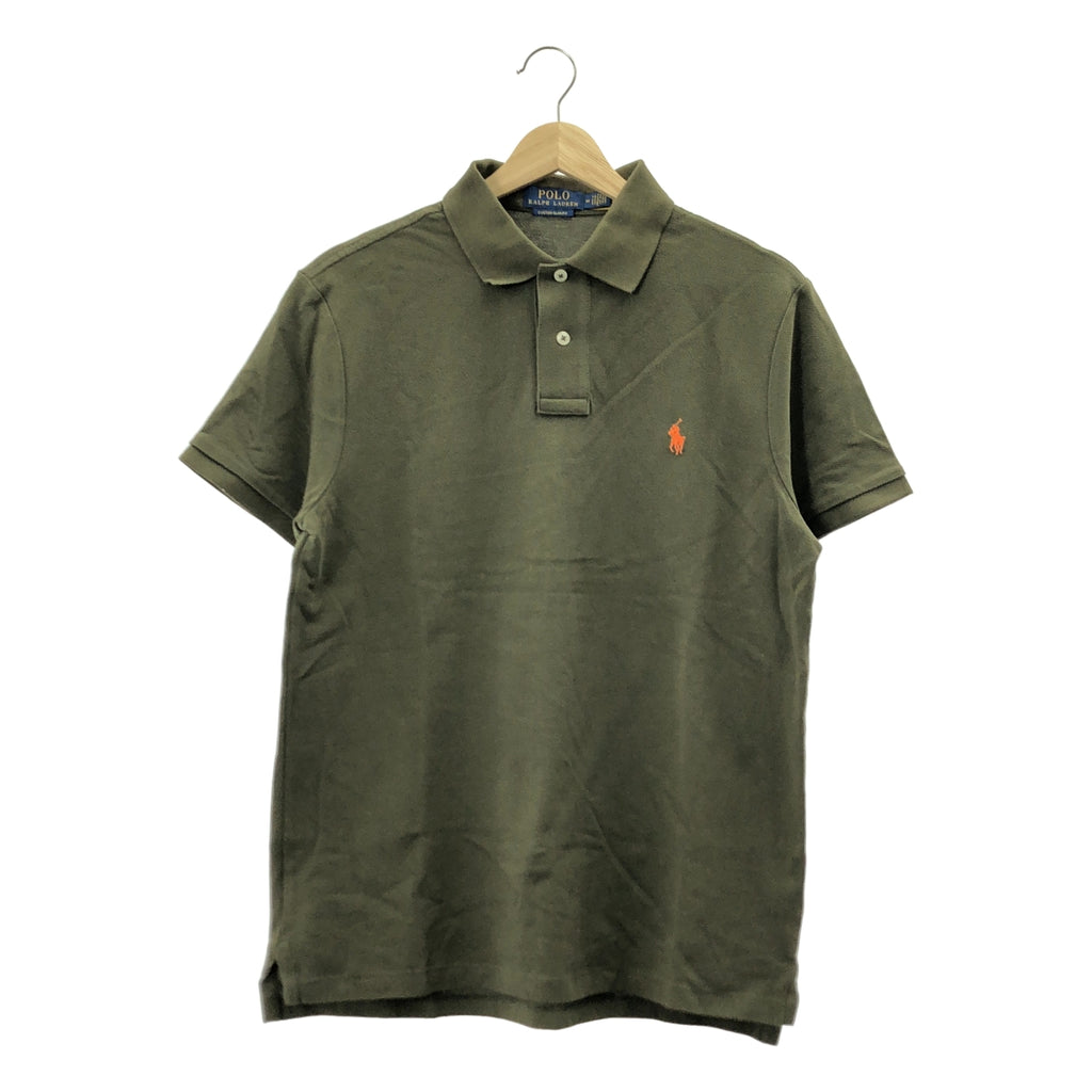 [狀況極佳] POLO RALPH LAUREN | 棉質標誌刺繡 Polo 衫 | M 碼 | 卡其色 | 男款