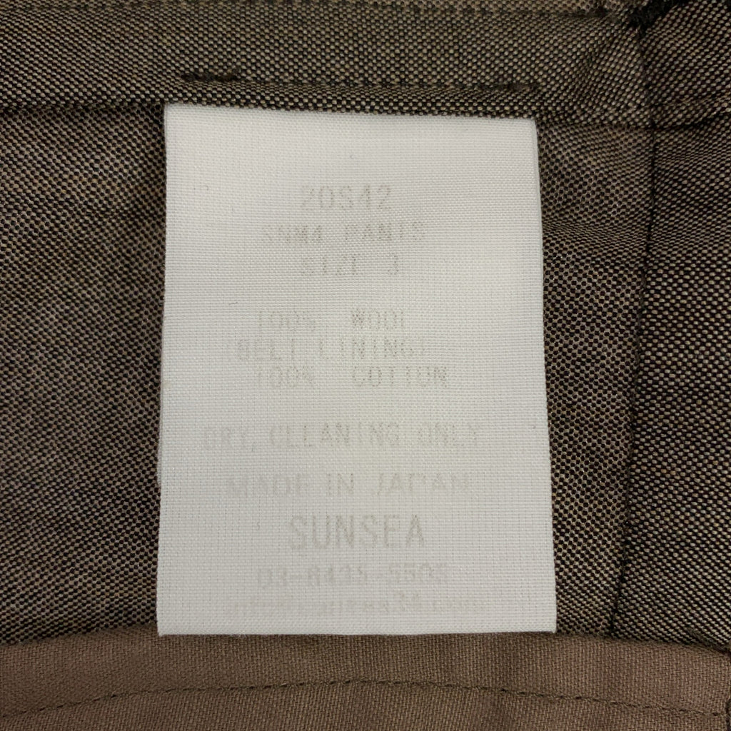 SUNSEA / サンシー | SNM4 WIDE STRAIGHT PANTS ワイド パンツ | 3 | ブラウン | メンズ