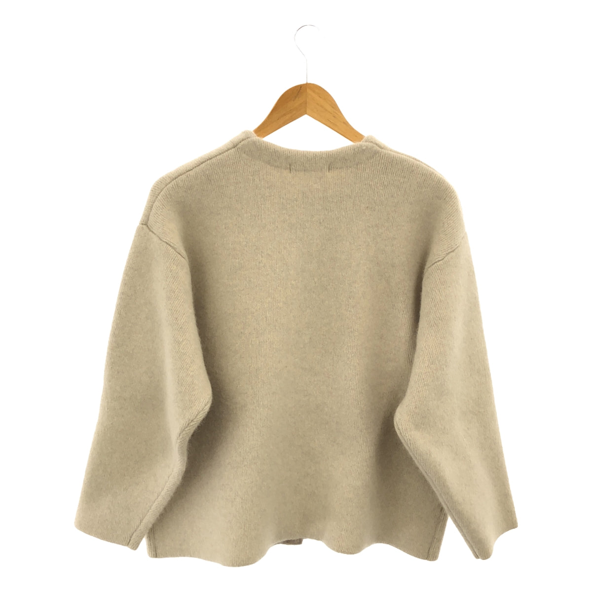 【美品】  Whim Gazette / ウィムガゼット | 2023AW | セッケツニット ジャケット | F | ライトベージュ | レディース
