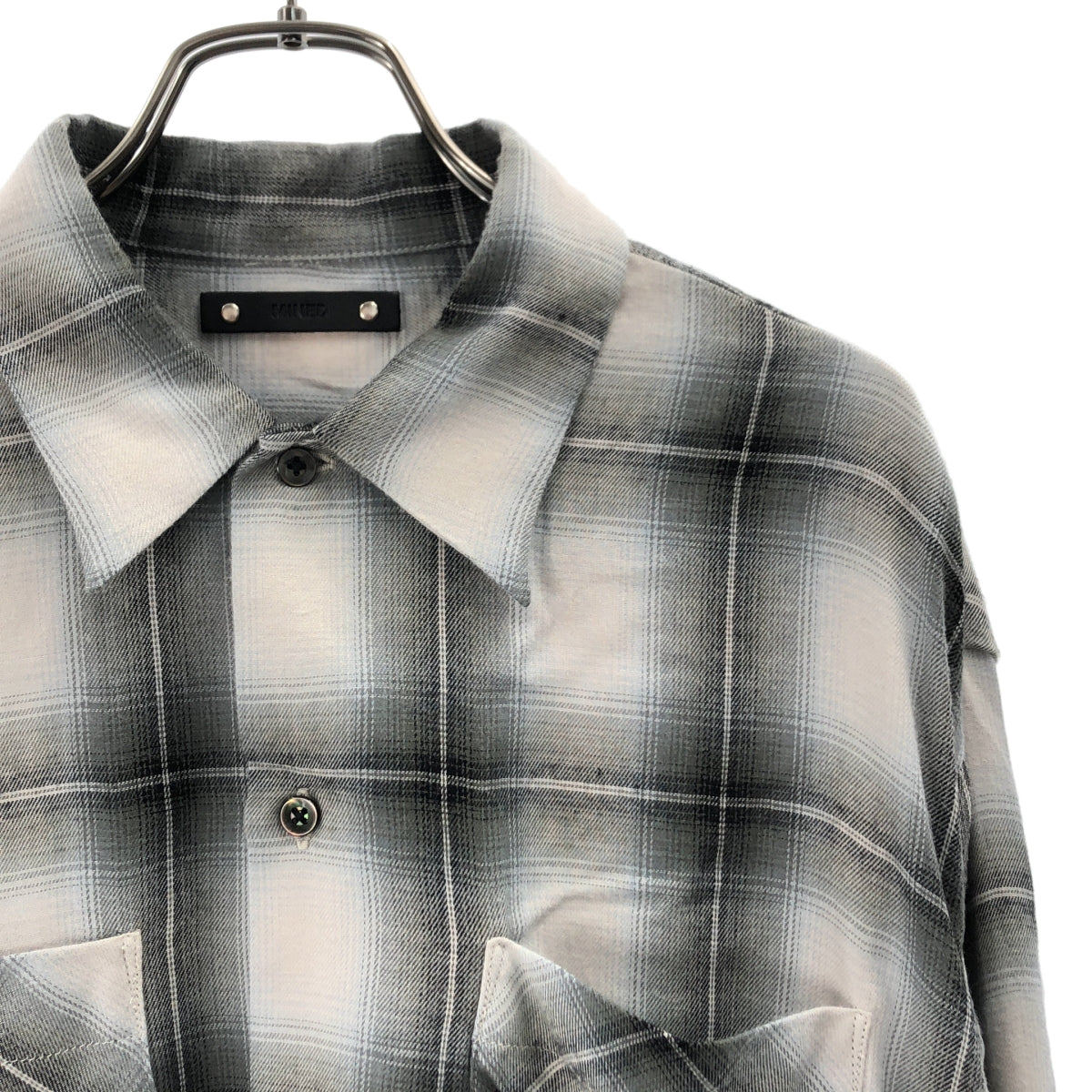 MINEDENIM / マインデニム | R.Ombre Open Collar SH / オンブレ