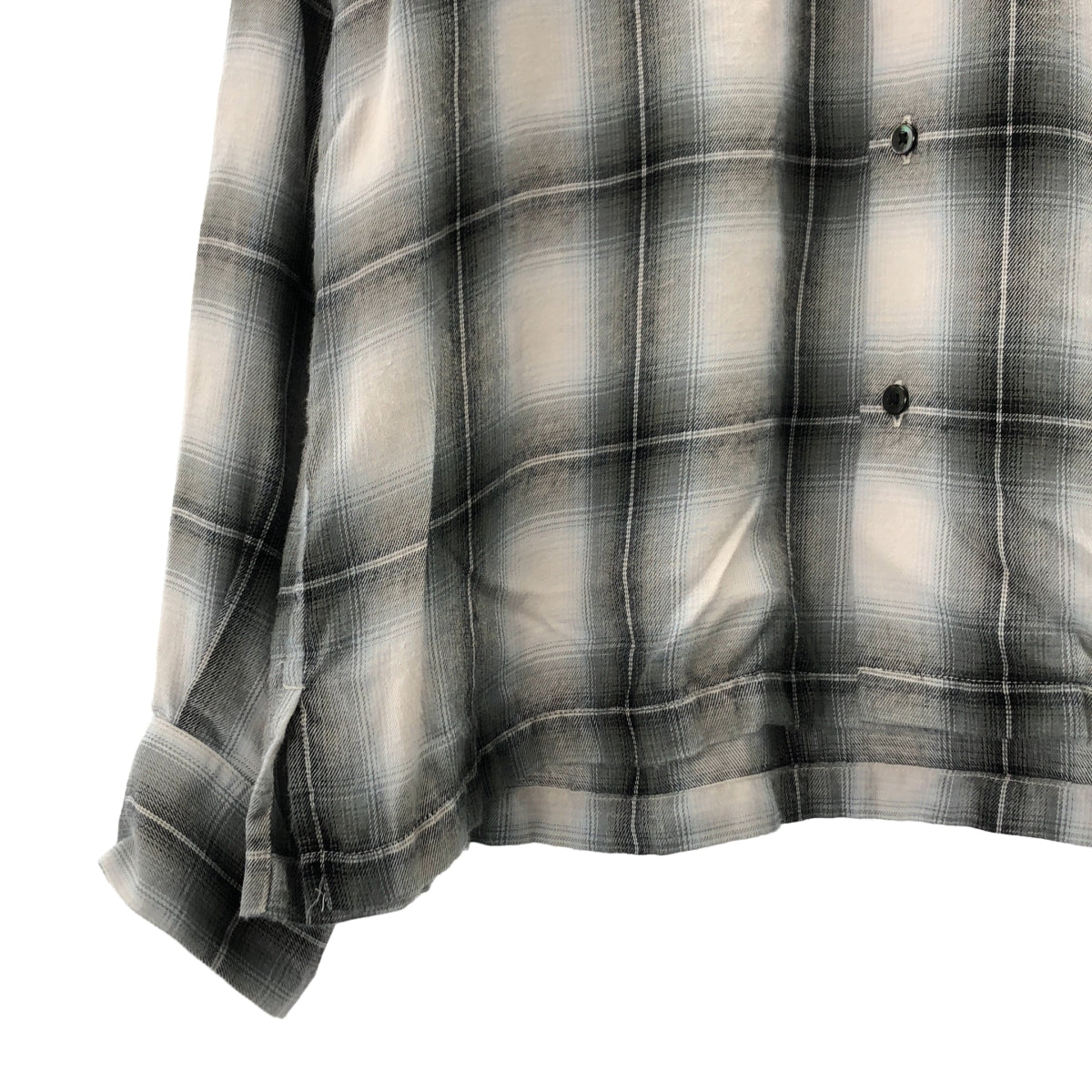 MINEDENIM / マインデニム | R.Ombre Open Collar SH / オンブレ