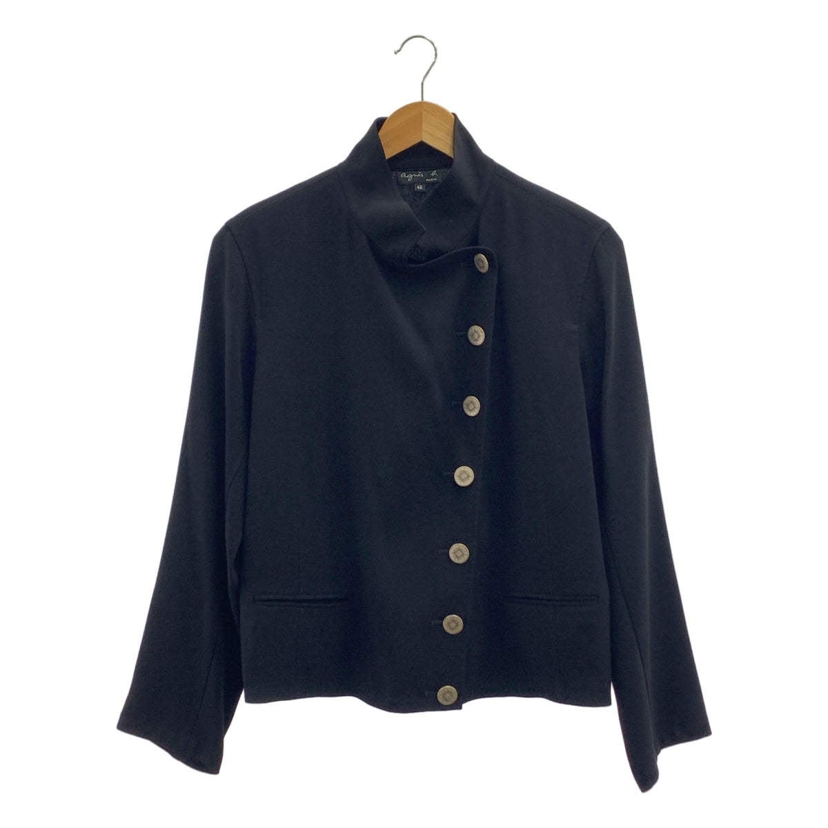 Agnes b. / アニエスベー | メタルボタンスタンドカラーナポレオン