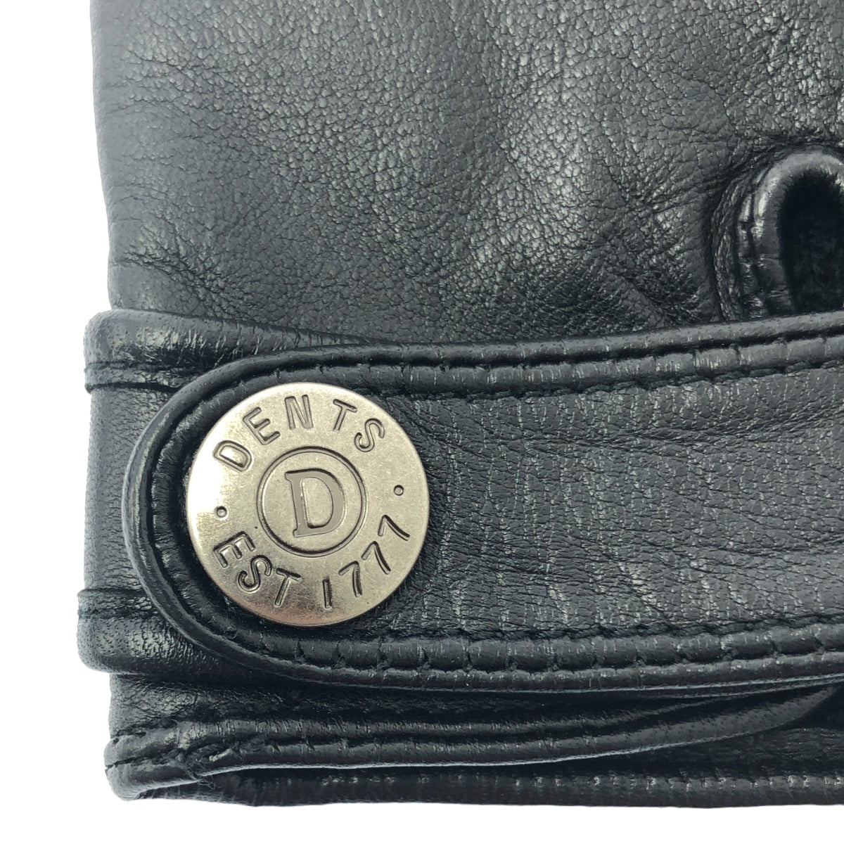 DENTS | 絨面革與皮革轉換手套 | M | 黑色 | 男款