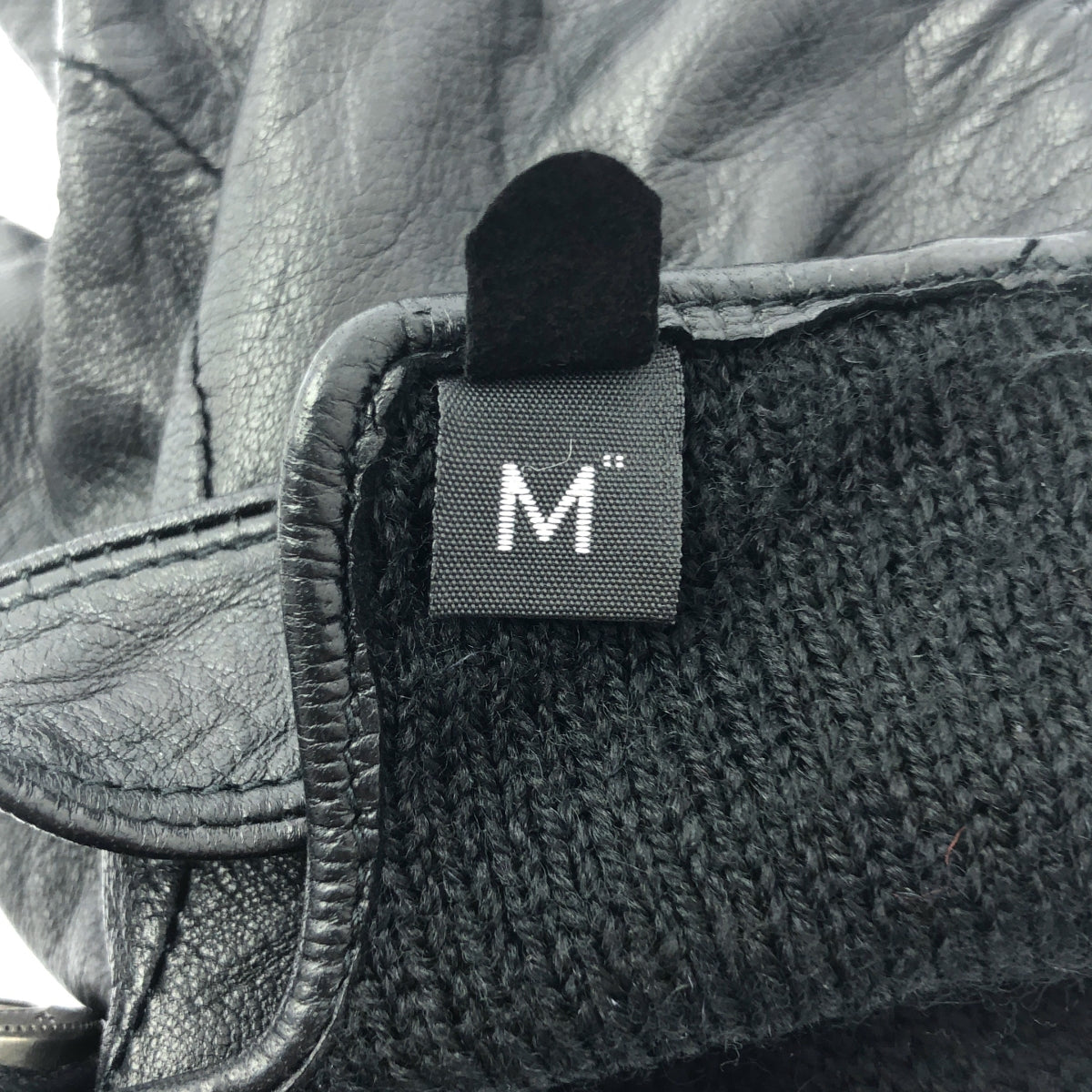 DENTS | 絨面革與皮革轉換手套 | M | 黑色 | 男款