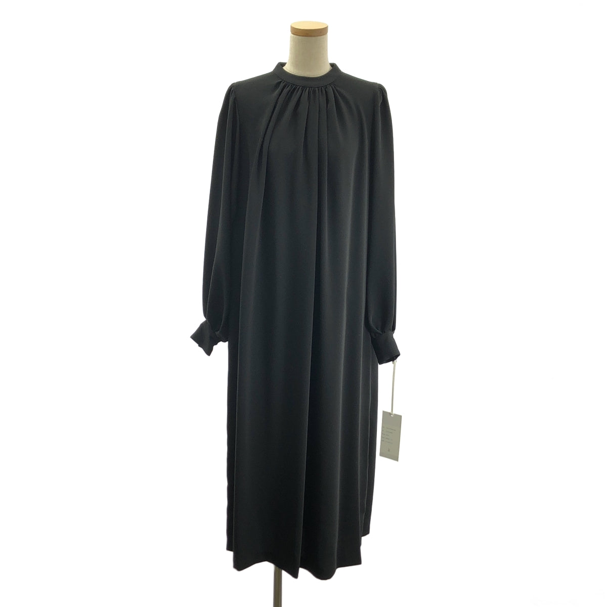 方格紙圖案 | 緞面立領洋裝 | 00碼 | 女款