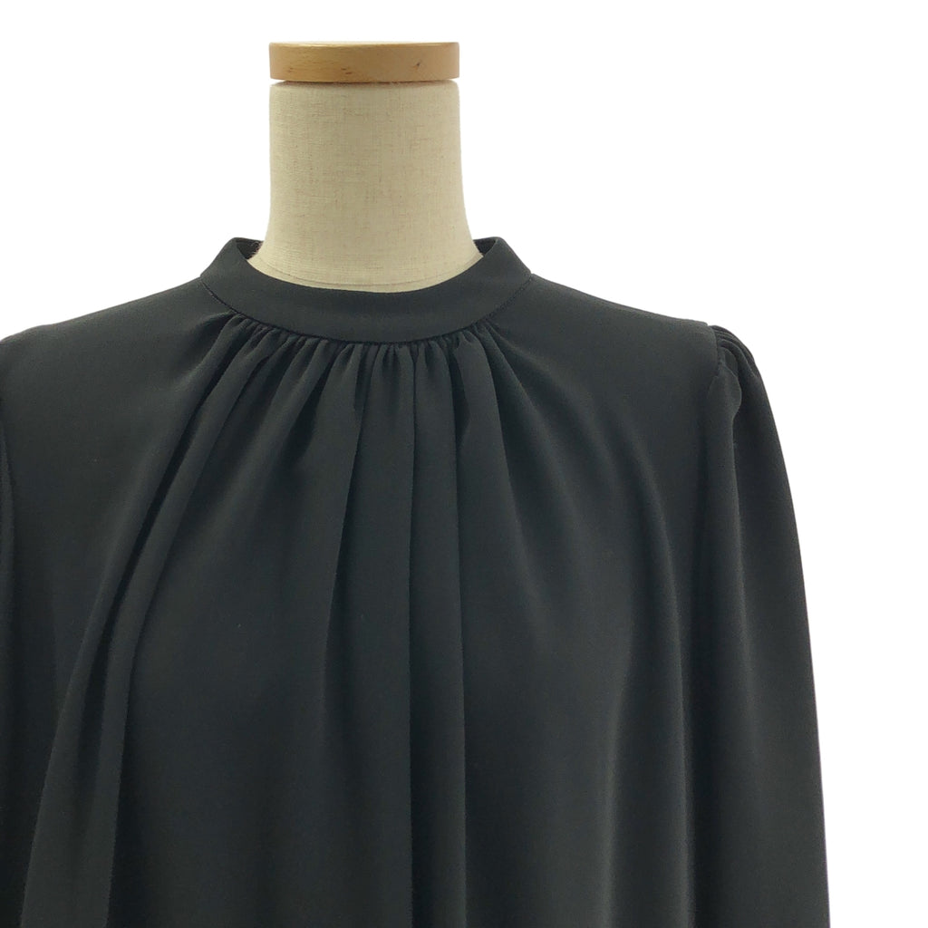 方格紙圖案 | 緞面立領洋裝 | 00碼 | 女款