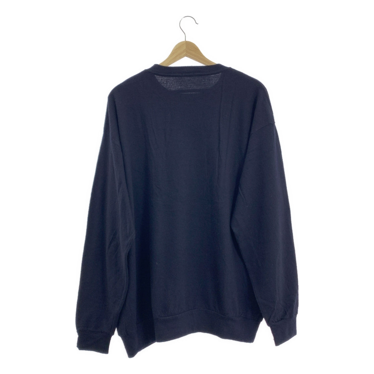 COMOLI | 2021 秋冬 | 羊毛平紋長袖圓領針織衫 / U03-05006 | 尺寸 3 | 男款