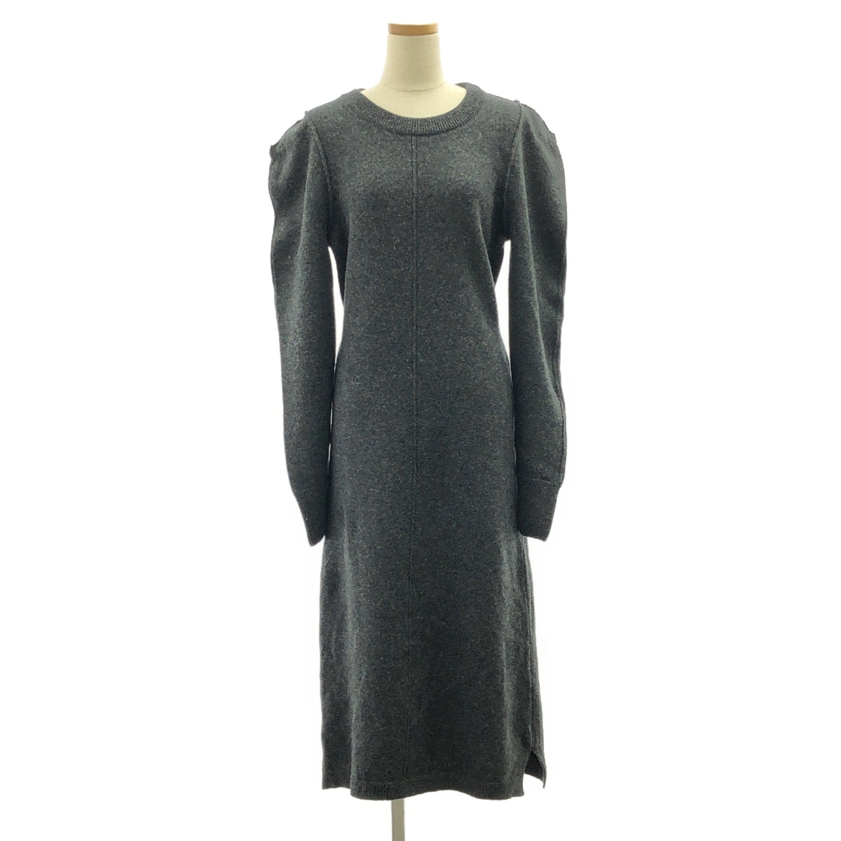 LEMAIRE / 르메르 | Wool Knit Dress 울 크루넥 니트 원피스 | S |
